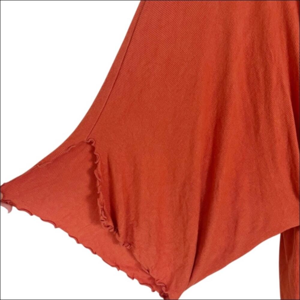 Free People Beach Deep Plunge V-Neck Gallows Romper In Orange Size Small View 6